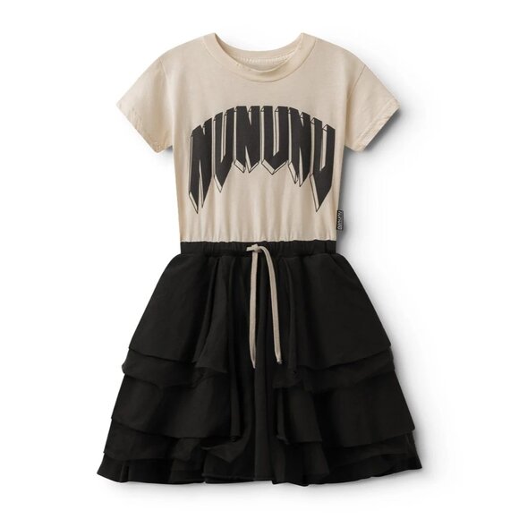 Nununu Rawk Layered Dress in Black - Picture 1 of 5